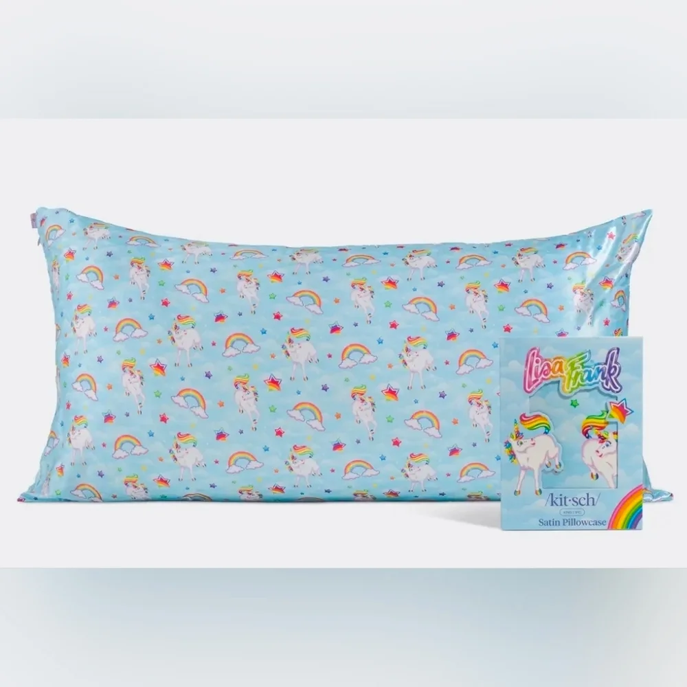 Lisa Frank X Kitsch King Size Satin Pillow Case